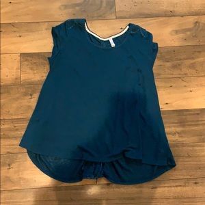 Flowy Top with lace-up crotchet detail